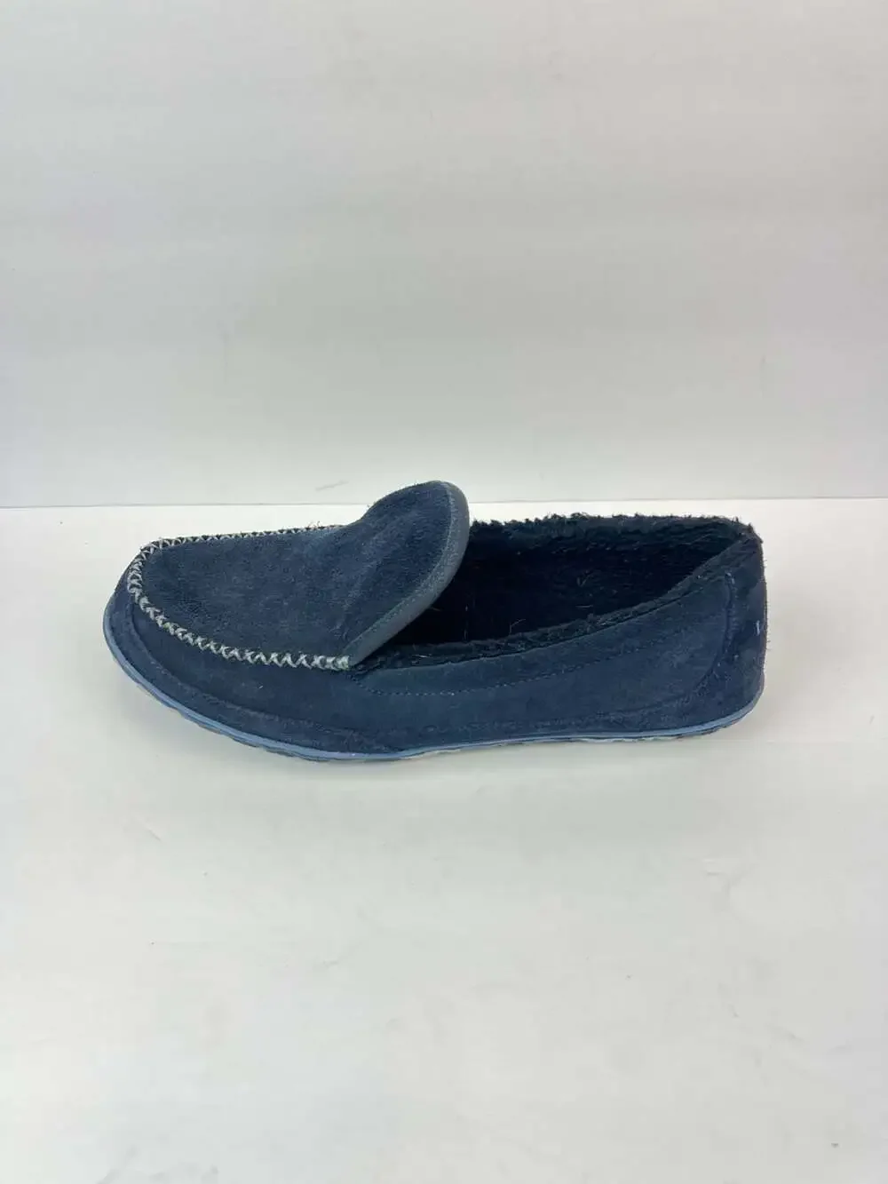 L.L.Bean Men's Mountain Moccasin Slippers Men’s Size 11M  Suede Blue
